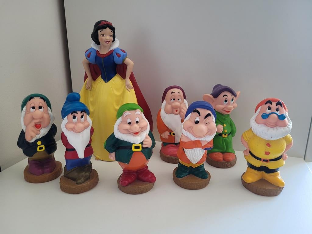 Vintage Disney Sneeuwwitje en de 7 dwergen set, Verzamelen, Disney, Ophalen of Verzenden