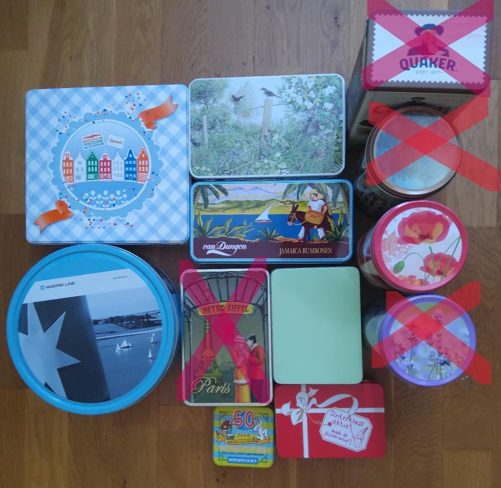 Verschillende blikken, Ophalen of Verzenden, Gebruikt, Overige