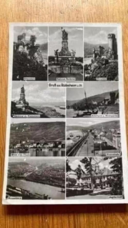 Ansichtkaart Rudesheim (duitsland) 1952, Verzamelen, Ansichtkaarten | Buitenland, Ophalen of Verzenden, 1940 tot 1960, Gelopen