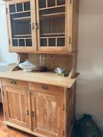 Buffetkast met glazen deuren - Keuken of woonkamer vintage, Huis en Inrichting, Kasten | Buffetkasten, Ophalen, Gebruikt, 100 tot 150 cm