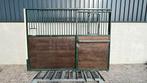 Voorwand met schuifdeur | 3000 x 2230 mm. | Gebruikt, Weidegang, 4 paarden of pony's of meer