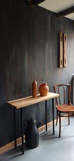 Sidetable boomstam, Ophalen, 50 tot 100 cm, Zo goed als nieuw, 25 tot 50 cm