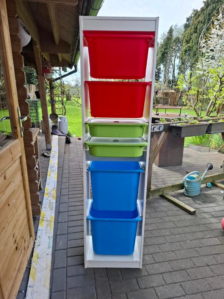 Ikea opbergkast met bakken, Ophalen