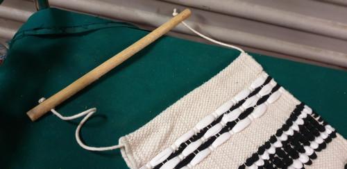 muurhanger zwart wit gehaakt, Ophalen of Verzenden, 'T Olde Gre-j, Info@toldegrej.nl, Endepoelstraat 20f Didam