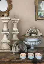 Antiek franse kandelaars, jardiniere, ornamenten, Ophalen of Verzenden