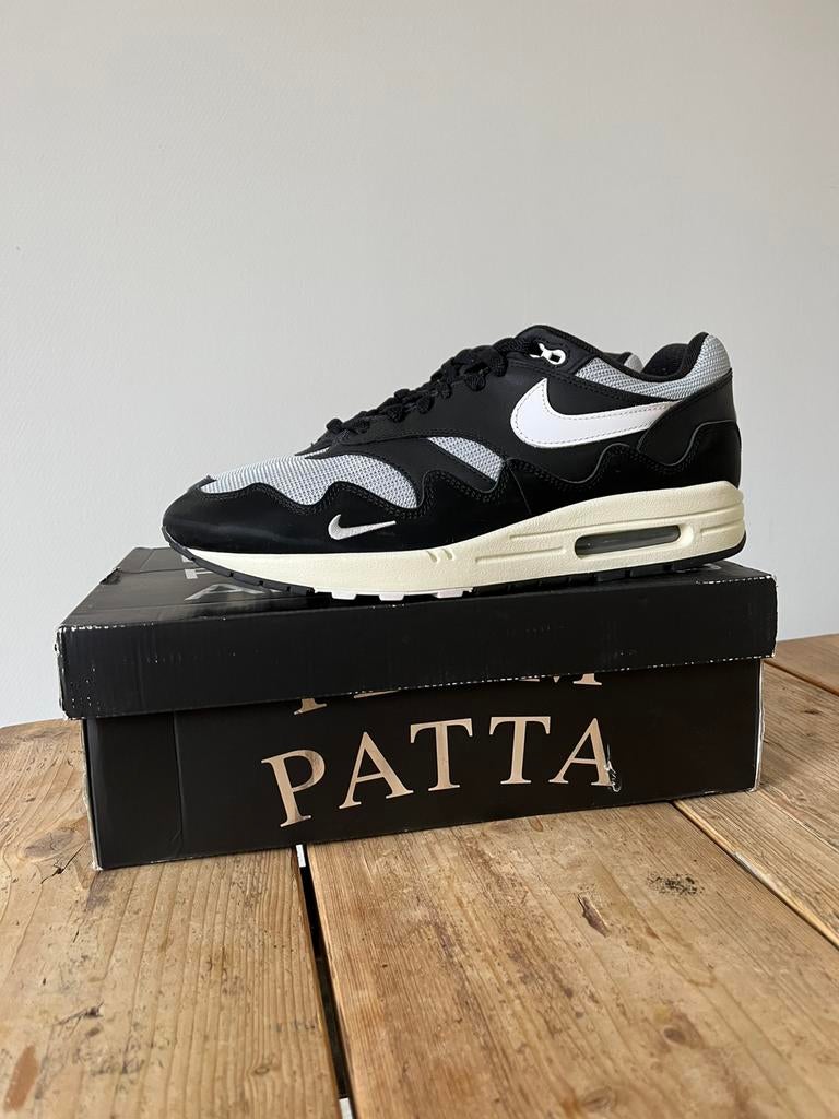 Nike Air Max 1 Patta Black maat 46 perfecte staat, Kleding | Heren, Schoenen, Zwart, Ophalen of Verzenden, Sneakers of Gympen