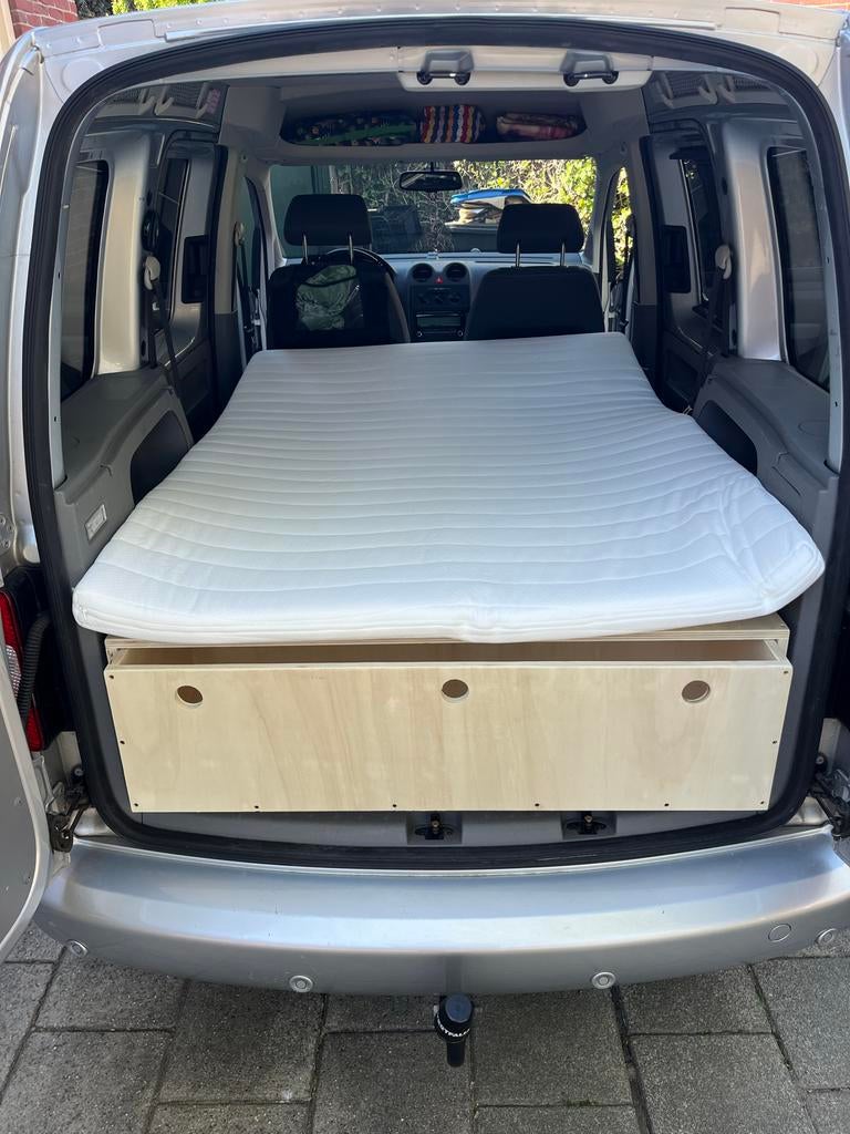Nieuwe Camperbox VW Caddy met Topmatras, Ophalen, Nieuw