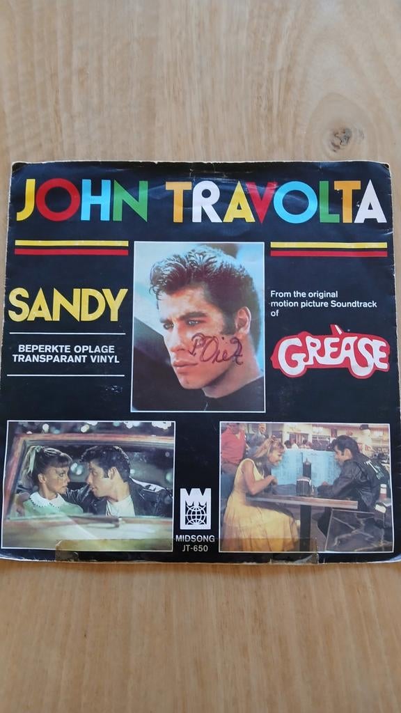 John Travolta - Sandy (Grease) - Collectors item, Cd's en Dvd's, Vinyl Singles, Ophalen of Verzenden