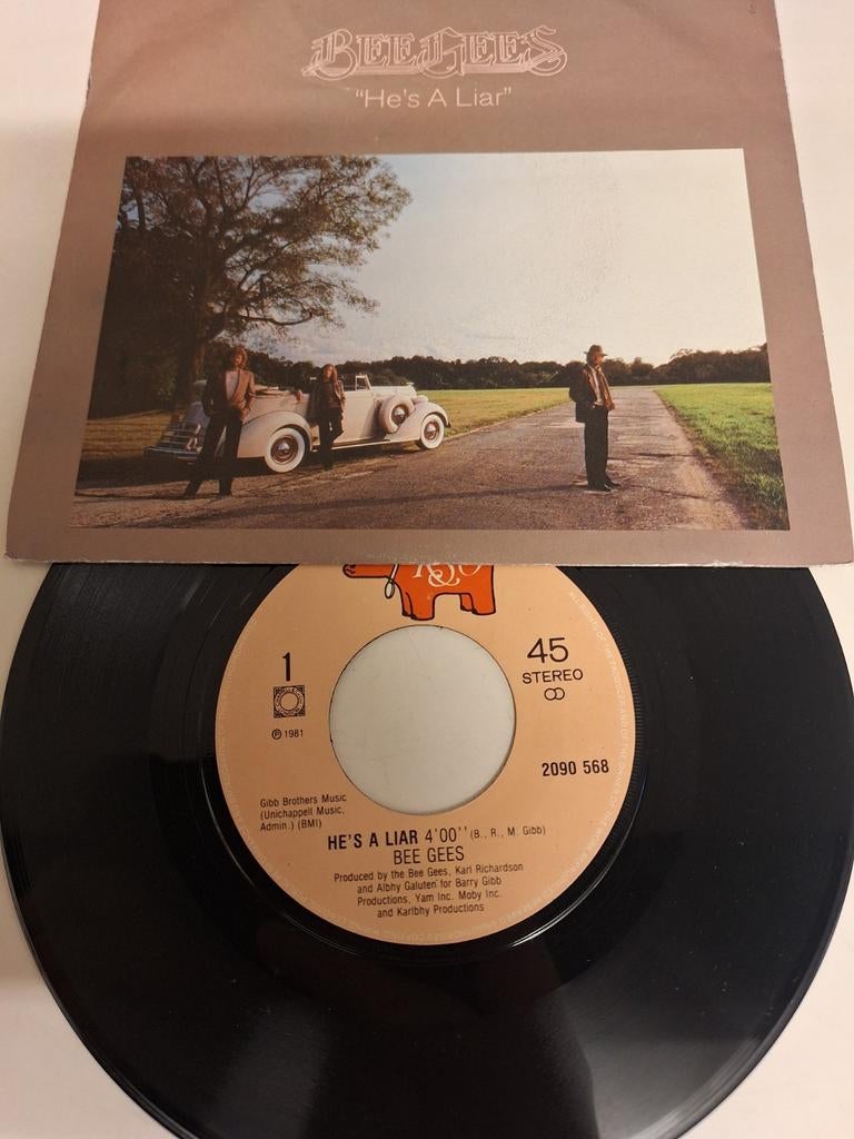 BeeGees - He's a liar, 1981., Cd's en Dvd's, Vinyl | Pop, Verzenden, Overige formaten