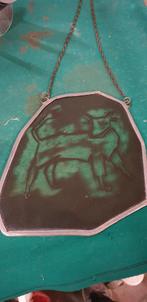 glas in lood stier met ketting, Ophalen of Verzenden, 'T Olde Gre-j, Info@toldegrej.nl, Endepoelstraat 20f Didam
