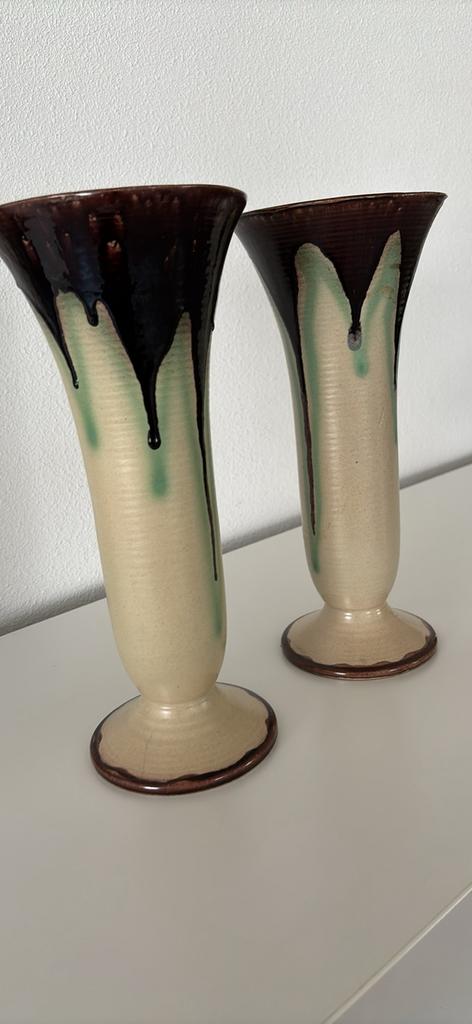 2 vazen art deco, Antiek en Kunst, Antiek | Vazen, Ophalen of Verzenden