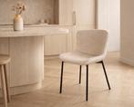 Beige eetkamerstoel - beige stoelen - stoel champagne, Bruin, Nieuw, Ophalen of Verzenden, Stof