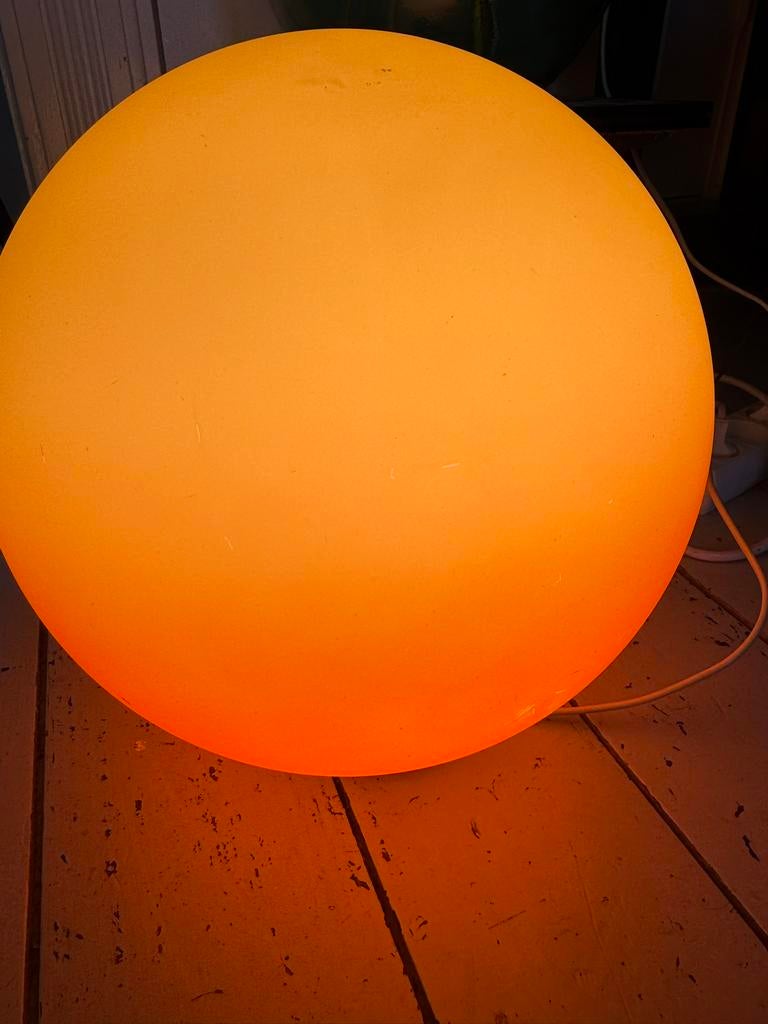 Vintage Wofi design lamp Mars, Ophalen of Verzenden, Glas, Minder dan 50 cm