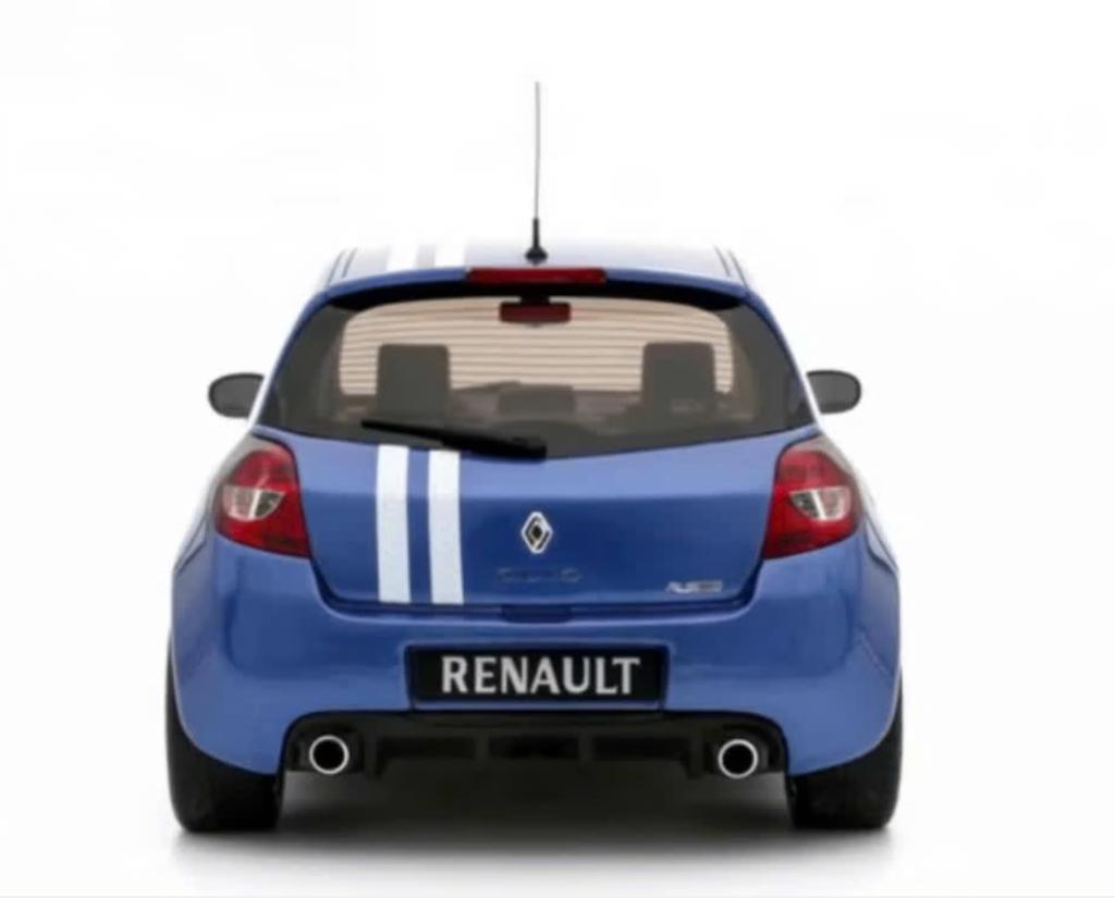 RENAULT CLIO 3 RS GORDINI BLAUW 2012 schaal 1/18 OTTO OT972, Verzenden, Nieuw, Auto, OttOMobile