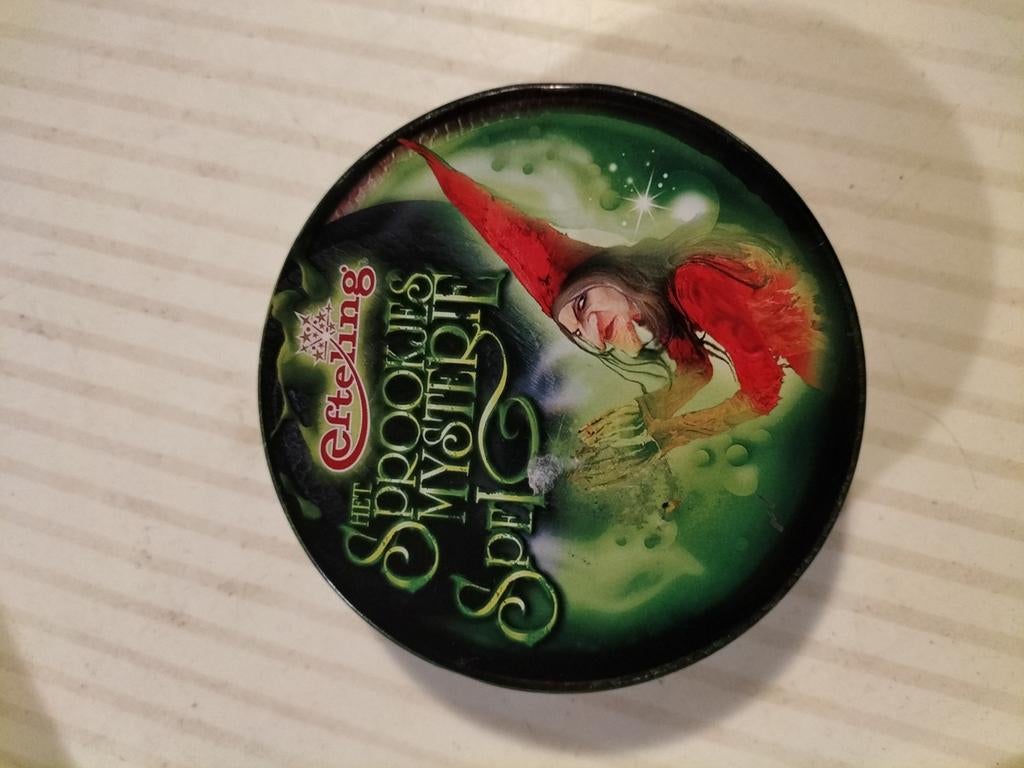 Efteling rond blikje 'Het Sprookjes Mysterie Spel', Ophalen of Verzenden