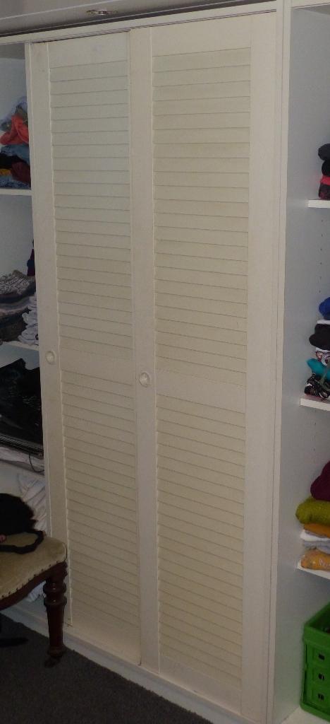 Gezocht; louvredeurtjes, 38 of 39 cm breed,  < 167 cm hoog., Doe-het-zelf en Verbouw, Deuren en Horren, Hout, Gebruikt, Minder dan 80 cm