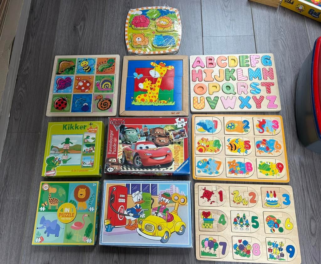 Puzzels kikker cars dieren letters cijfers woezel en pip etc, Kinderen en Baby's, Speelgoed | Educatief en Creatief, Ophalen of Verzenden