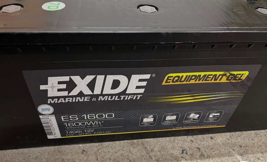 Gel accu 1600 Wh 140 Ah 12v, Ophalen of Verzenden, Zo goed als nieuw