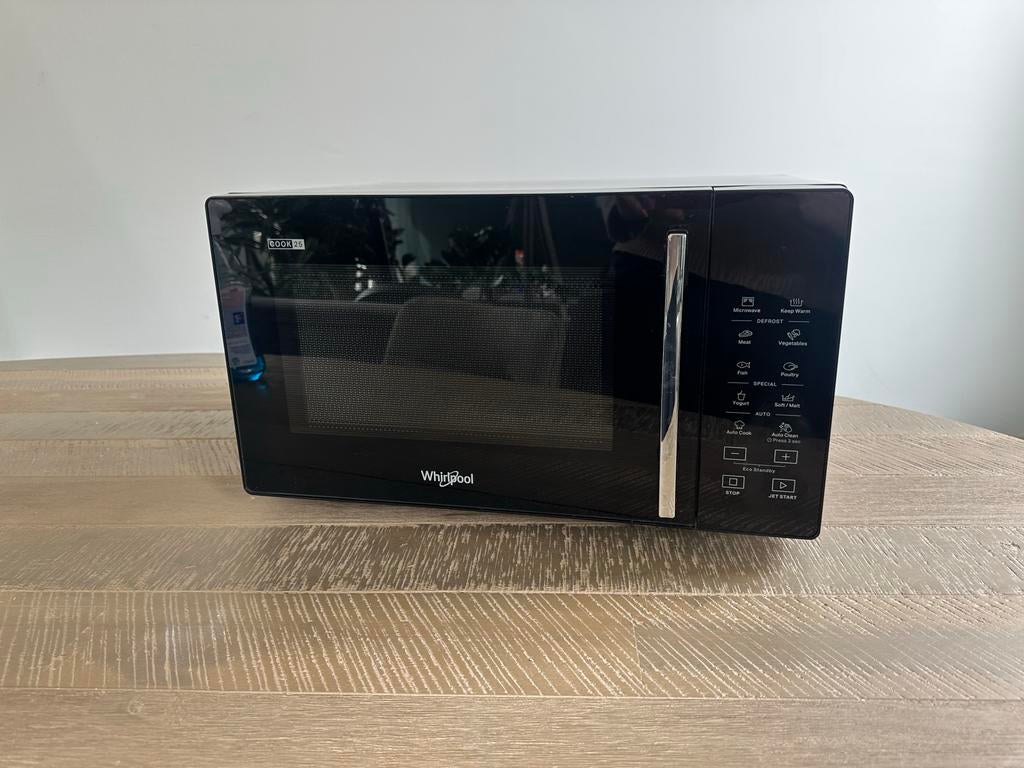 Whirlpool Magnetron Zwart - Goede Staat, Diverse Standen, Witgoed en Apparatuur, Magnetrons, Gebruikt, Vrijstaand, Magnetron, Draaiplateau