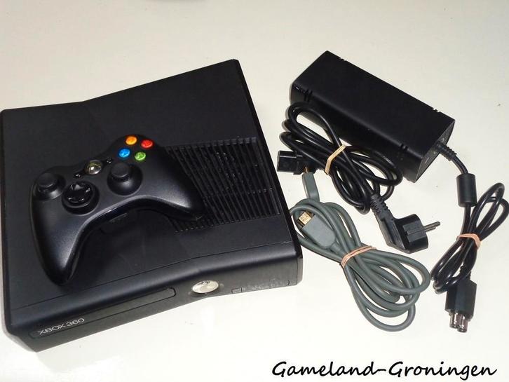 Xbox 360 Slim 250GB met Controller & Bedrading (Mat), Spelcomputers en Games, Spelcomputers | Xbox 360, Gebruikt, 250 GB, 360 S