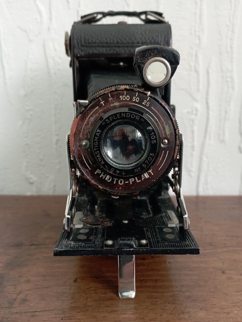 Vouw camera Photo Plait Paris, Verzamelen, Fotografica en Filmapparatuur, Ophalen of Verzenden, Voor 1940