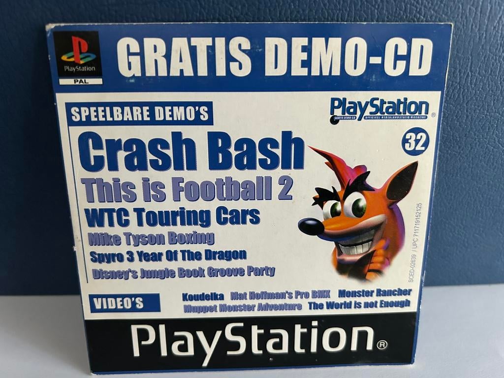 DEMO-CD / o.a. Crash Bash / Playstation 1 / PS1, Avontuur en Actie, 1 speler, Ophalen of Verzenden, Zo goed als nieuw