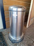 Wesco prullenbak met pedaal - RVS design, Huis en Inrichting, Woonaccessoires | Prullenbakken, Ophalen, Gebruikt, Met pedaal, 50 tot 75 cm
