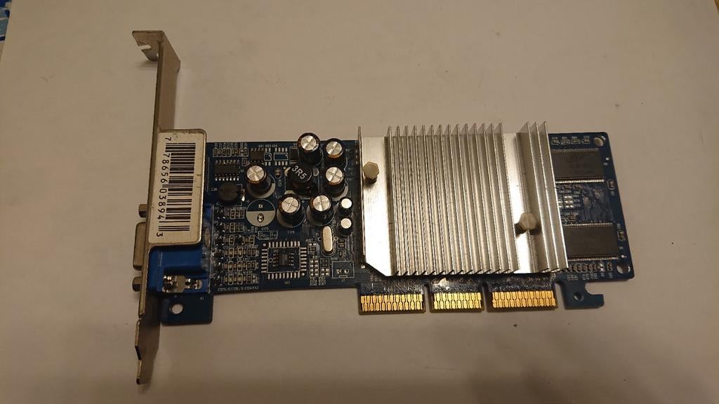 128 mb Geforce FX 5200 agp videokaart, GDDR, Tv-Out, Ophalen of Verzenden, Zo goed als nieuw