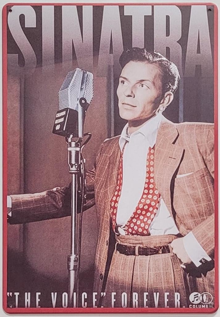 Frank Sinatra reclamebord van metaal wandbord decoratie, Verzamelen, Info@deconoord.nl, Deco Noord, Nieuw, Ophalen of Verzenden