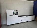 Te koop Complete witte keuken., Ophalen, Gebruikt, Wit, Hout