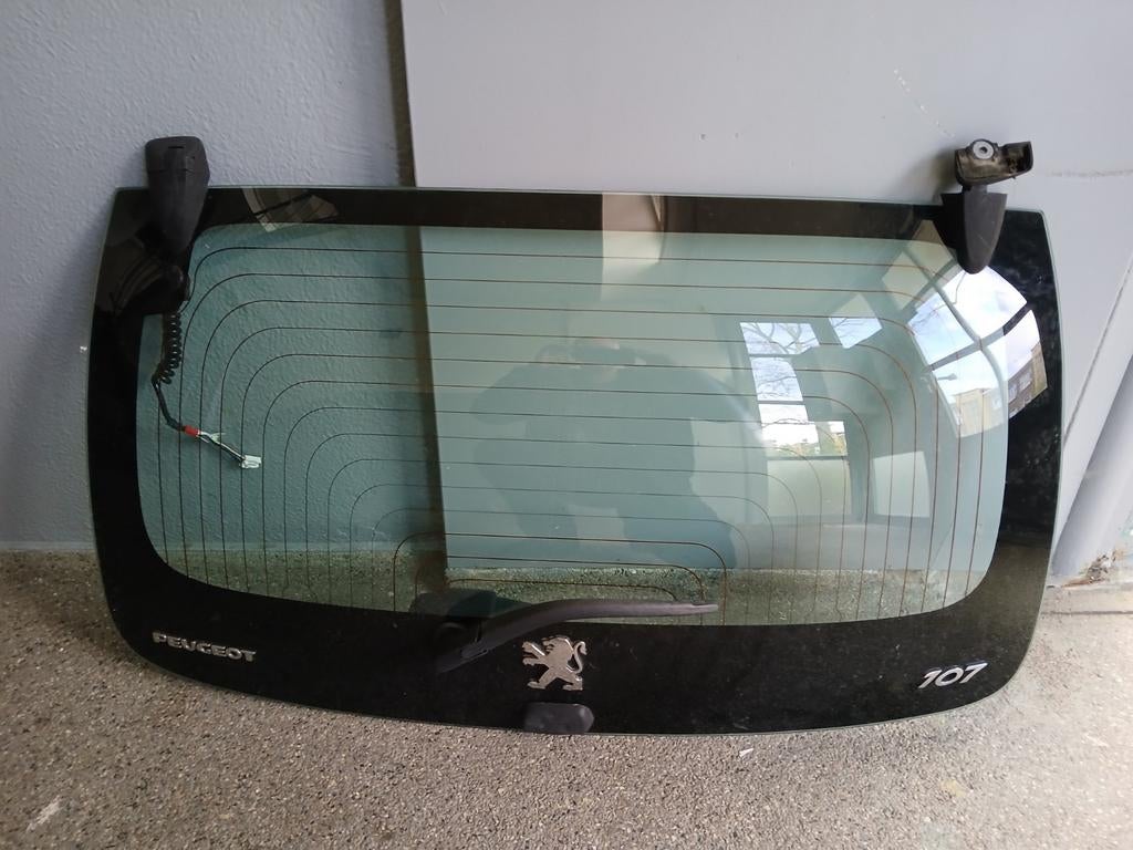 Achterruit Peugeot 107 - Gebruikt, Ophalen, Gebruikt, Peugeot
