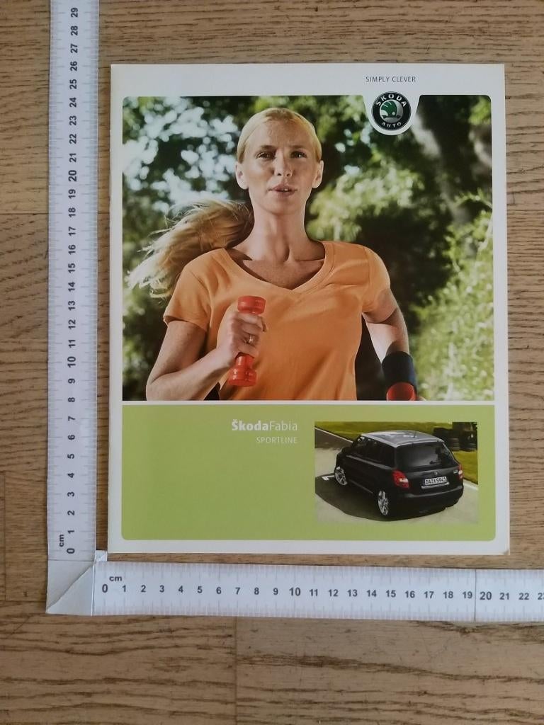 Skoda Fabia Sportline brochure 2009 (DE), Ophalen of Verzenden, Gelezen, Overige merken