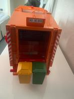 Bruder Scania vuilniswagen met 2 containers, Ophalen of Verzenden, Zo goed als nieuw