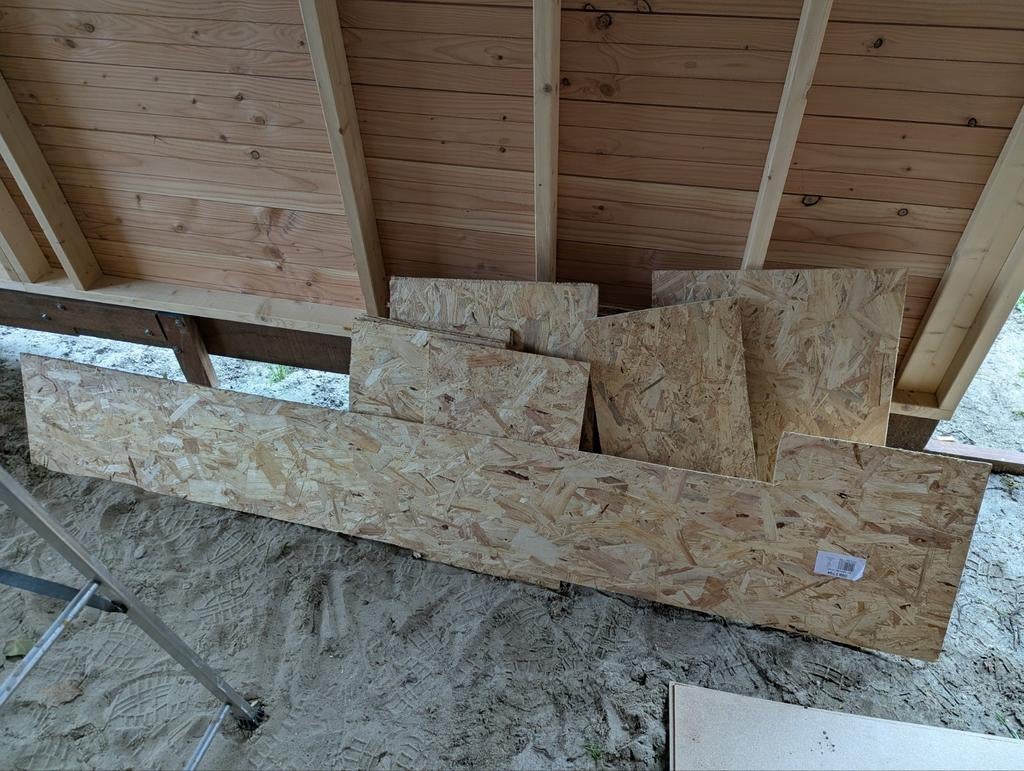 Stukken OSB plaat 12mm dikte, Ophalen, Overige houtsoorten, Plank