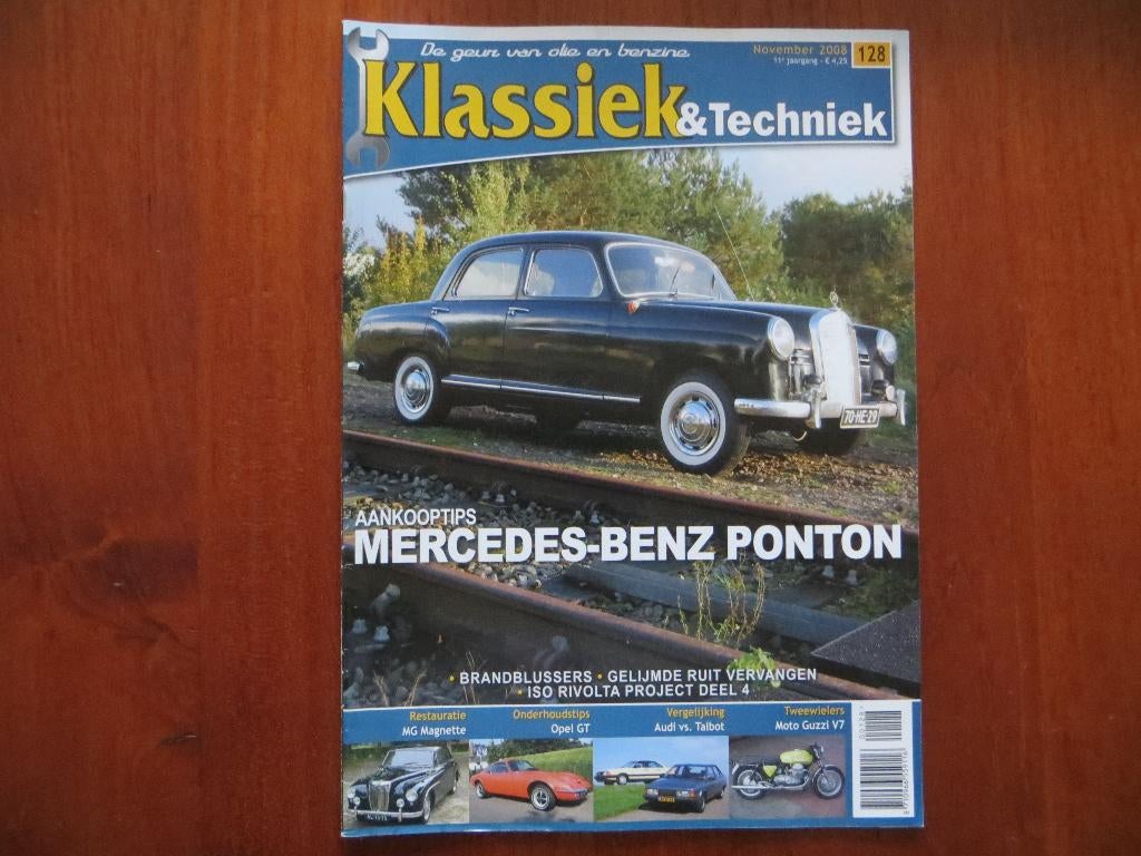 Klassiek & Techniek 128 Mercedes-Benz 180 190 Ponton, MG ZA, Ophalen of Verzenden, Nieuw, Mercedes
