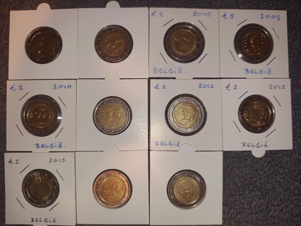 Herdenkingsmunten België, Ophalen of Verzenden, België, 2 euro, Setje