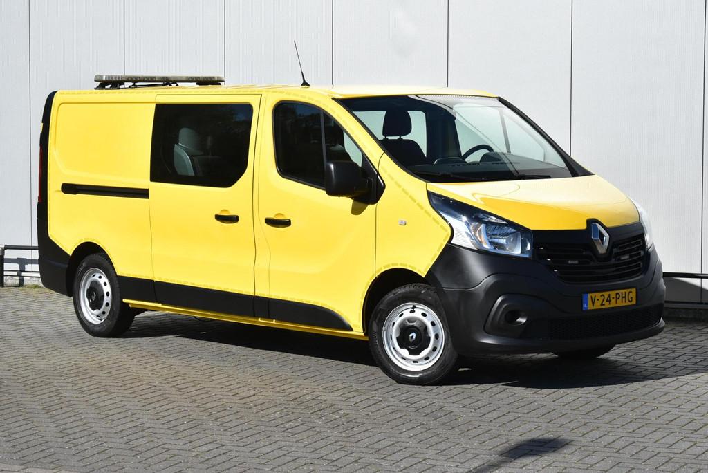 Renault Trafic 1.6 dCi L2H1 DC Airco Cruise Navi Euro6 MARGE, Auto's, Voorwielaandrijving, Gebruikt, 2000 kg, Renault