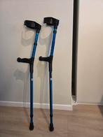 Krukken verstelbaar blauw, Ophalen, In hoogte verstelbaar, Zo goed als nieuw