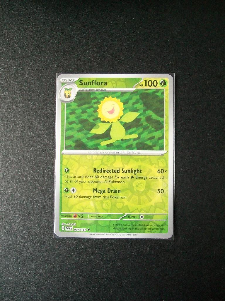 9761. Nieuwe Pokemon Kaart Holofoil SUNFLORA HP100 (007/167), Verzenden, Nieuw