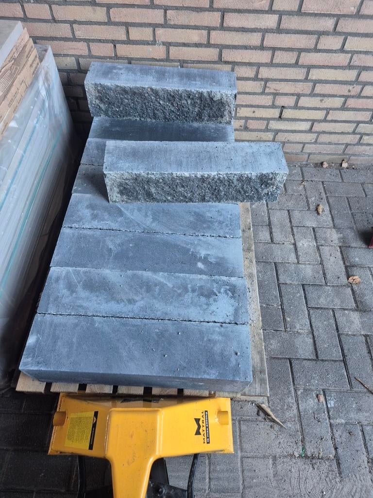 Splitrock blokken 60x15x15 - Diverse kleuren, Tuin en Terras, Tegels en Klinkers, Gebruikt, Overige typen, Ophalen of Verzenden