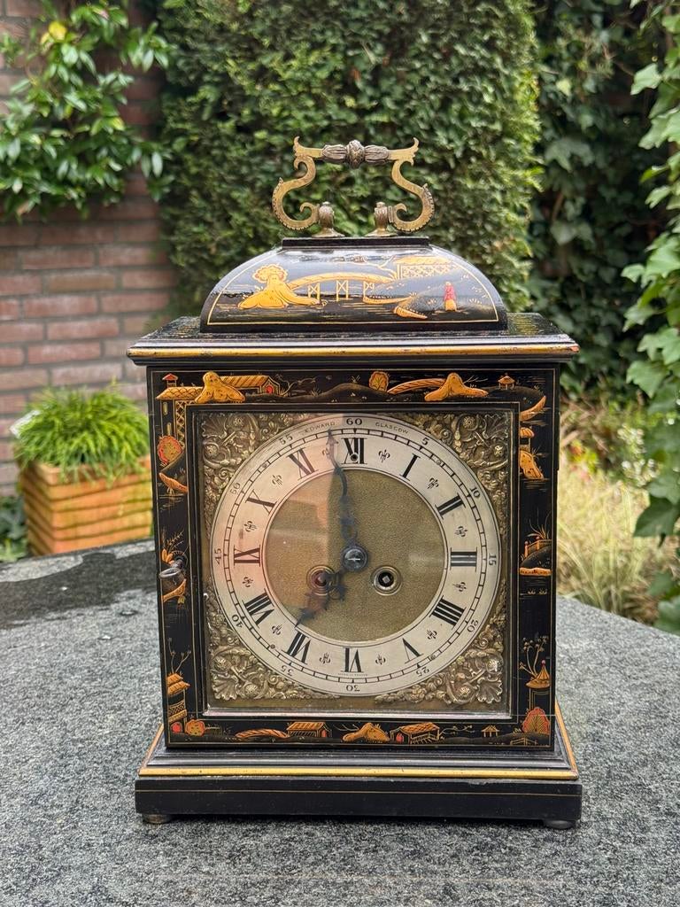 Bracketklok, klok, chinoiserie,pendule,engels,empire, Antiek en Kunst, Ophalen