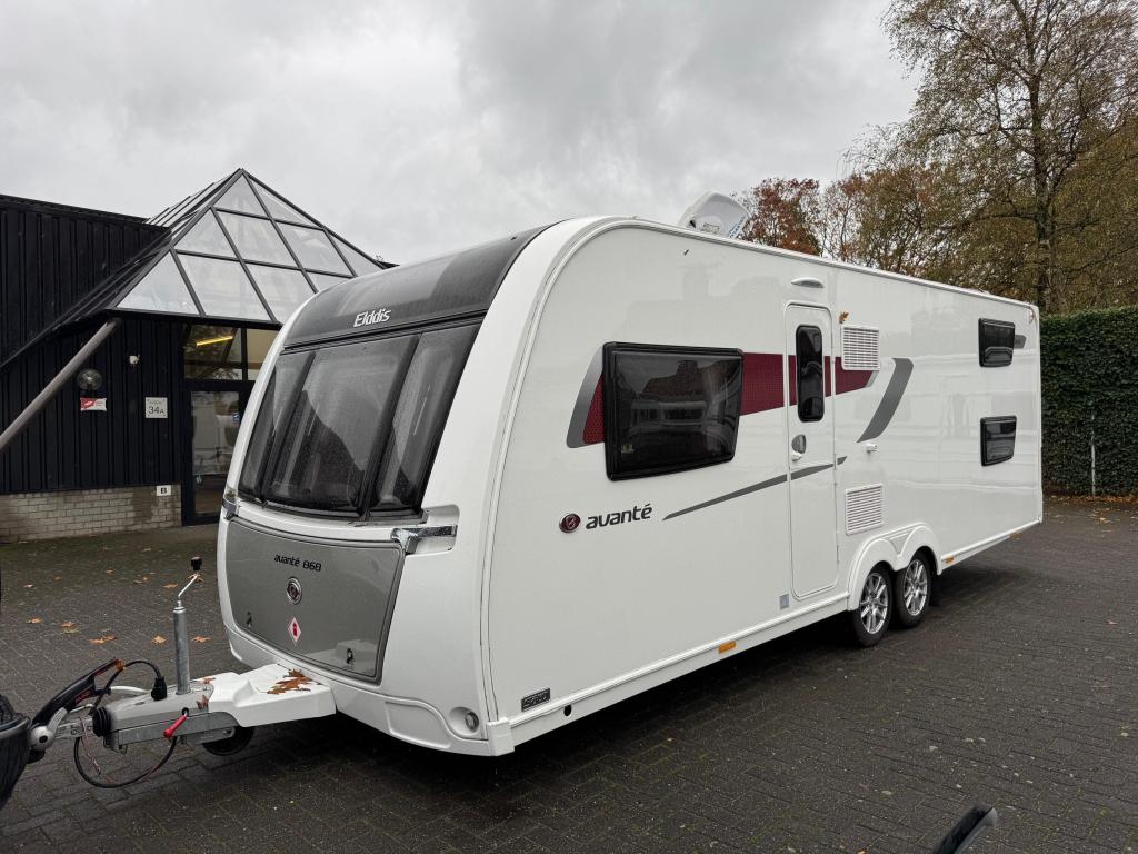 Elddis Avante 868 2023 | Stapelbed, Caravans en Kamperen, Caravans, Elddis, Overige typen, Bedrijf, Schokbreker