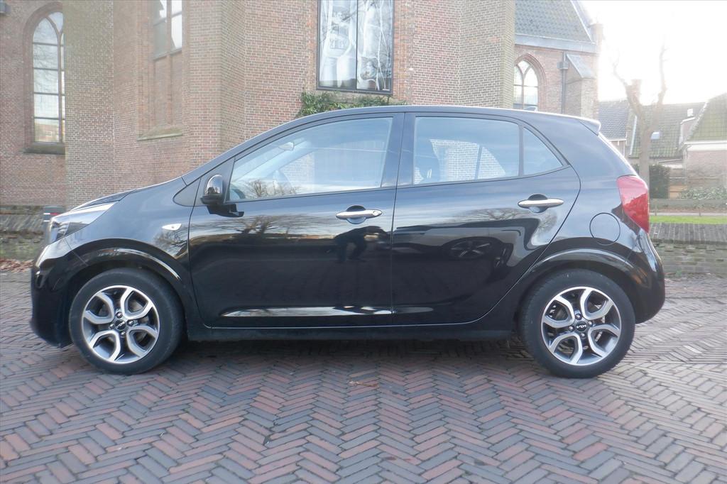 Kia Picanto 1.0 DPi AMT 67pk 5-zits GT-Line, 12 maanden, Stof, Gebruikt, Zwart