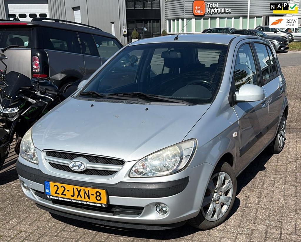 Hyundai Getz 1.4i Active Joy 5-Deurs AIRCO! 143.000km NAP AP, Auto's, Hyundai, Voorwielaandrijving, Zwart, 4 cilinders, Origineel Nederlands