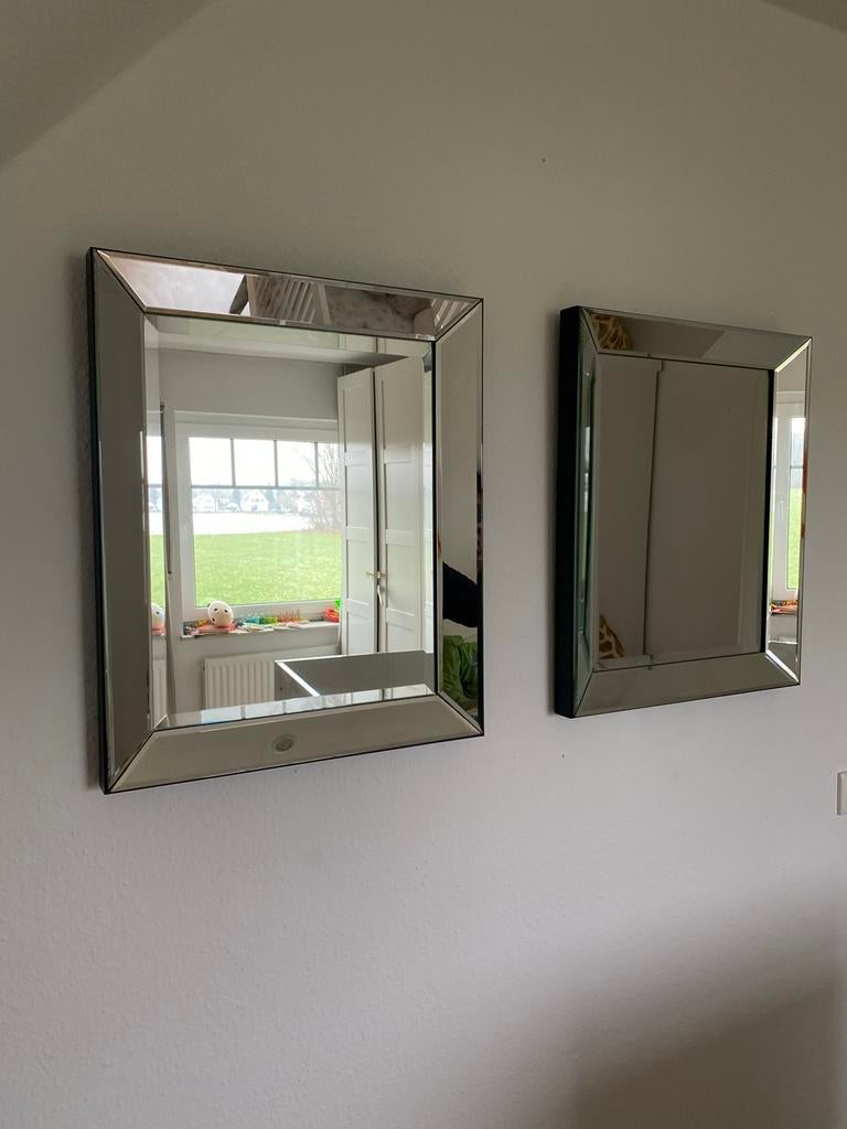 Eichholtz look spiegels te koop, Huis en Inrichting, Minder dan 50 cm, Vierkant, Ophalen of Verzenden, Zo goed als nieuw