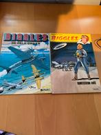Biggles: De Gele Zwaan & Ruimtestation Ariës (2 stripboeken), Boeken, Meerdere stripboeken, Ophalen of Verzenden, Gelezen