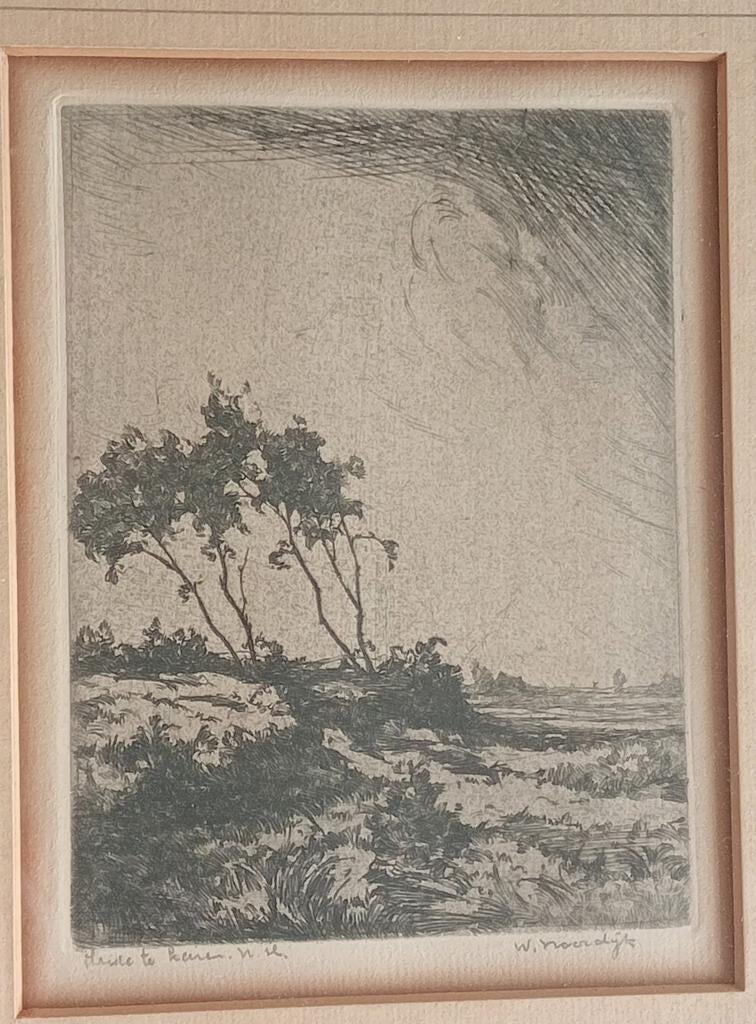 Heide Laren ets Willem Noordijk, Ophalen of Verzenden