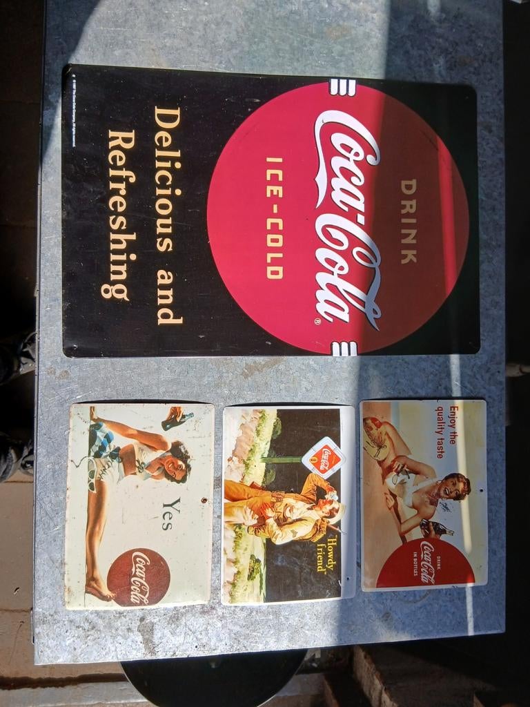 Tekoop  mooie  ijzer plaatje, Ophalen of Verzenden