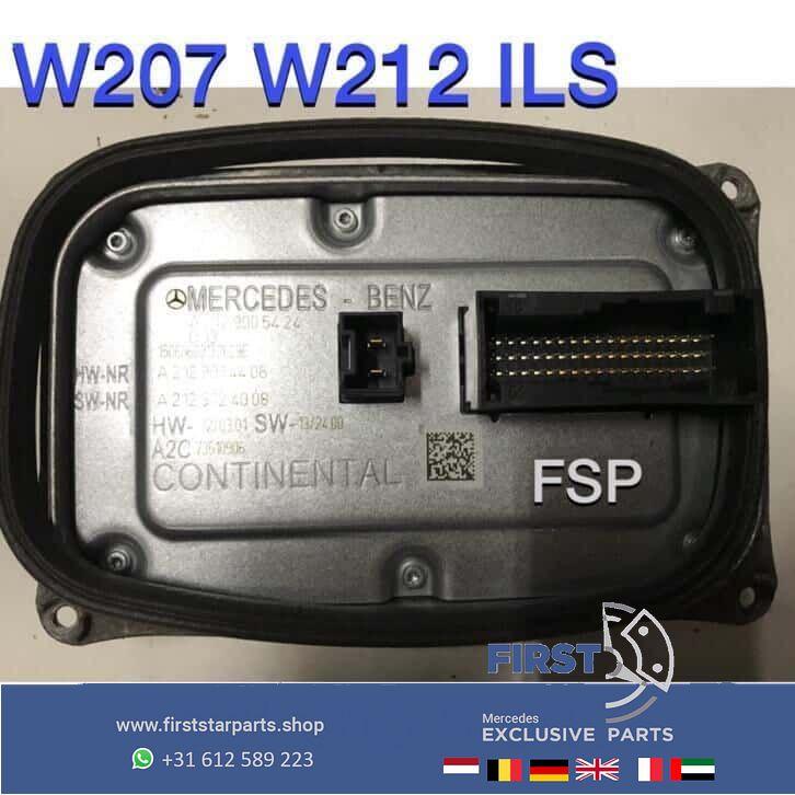 W207 W212 W222 koplamp module Mercedes E S Klasse links rech, Gebruikt, -, Ophalen of Verzenden, -