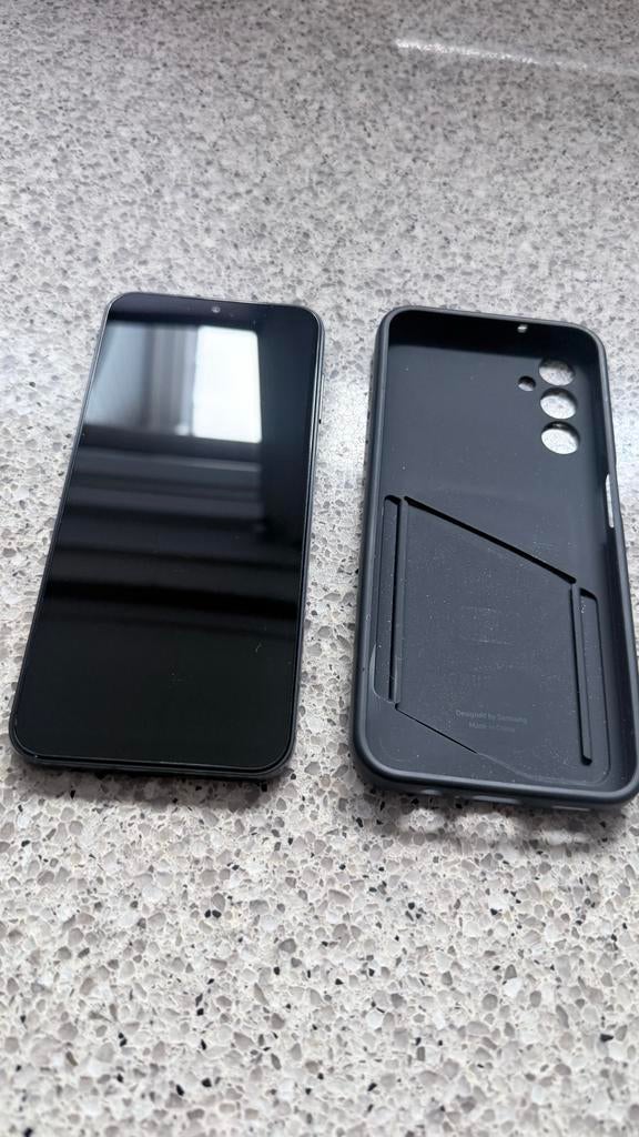 Samsung Galaxy A14  telefoon met hoesje, Gebruikt, Zwart, Touchscreen, Ophalen of Verzenden